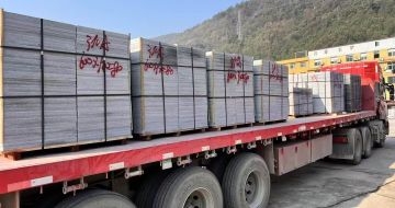 陕西 芝麻灰地铺石出货日常