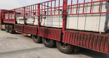 陕西 白麻荔枝面外墙干挂，工厂装车日常