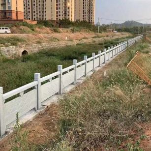 陕西 白麻河道栏杆效果展示图