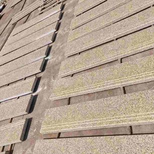 陕西 黄金麻花岗岩光面楼梯踏步