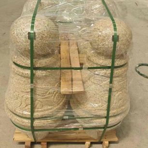 陕西 黄金麻异形定制雕花——棒棒糖挡车柱