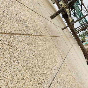 陕西 黄金麻花岗岩荔枝面外墙干挂石材效果示例