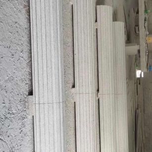 陕西 花岗岩厂家带你看白麻花岗岩门楼大柱柱皮