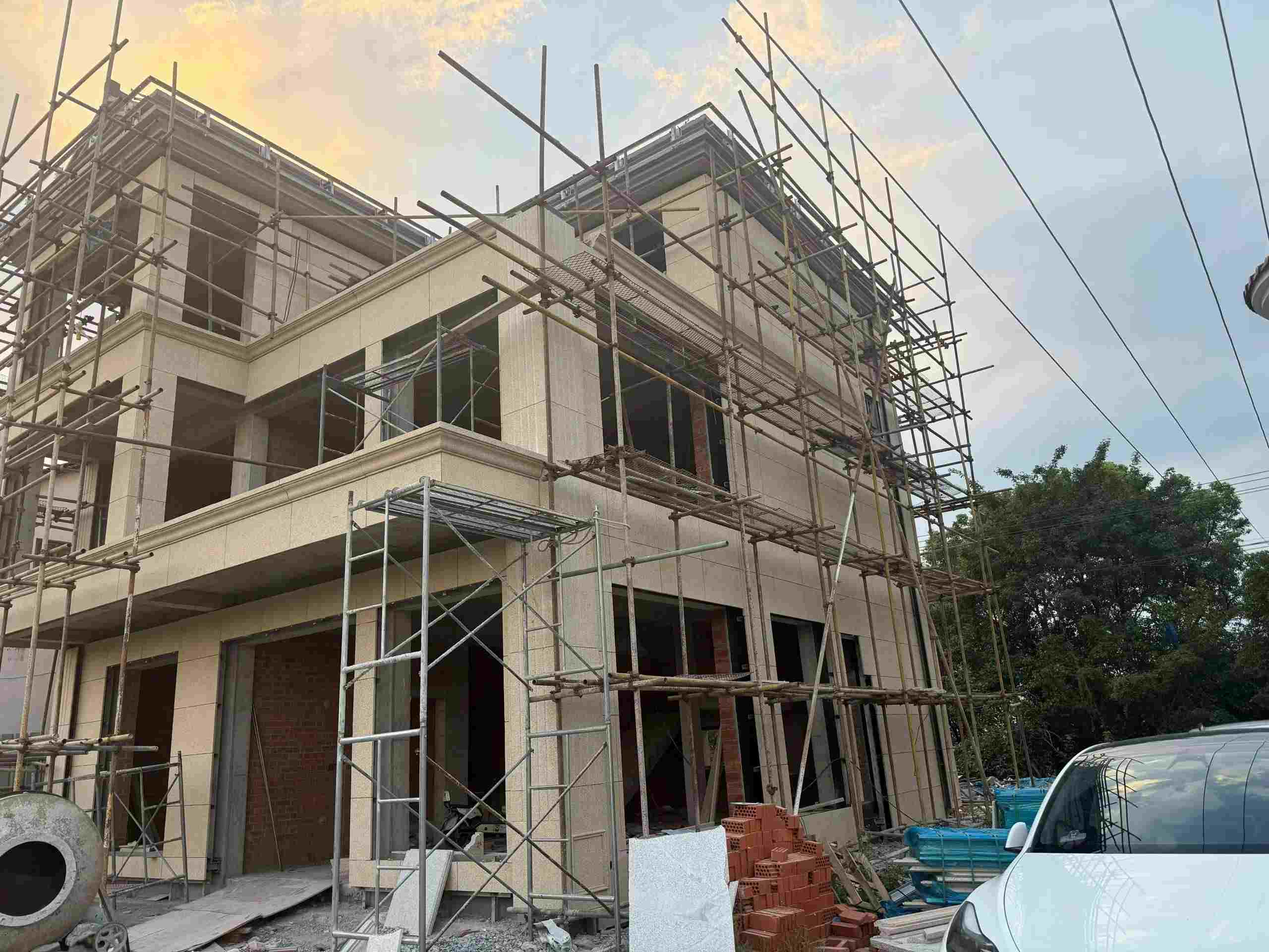 陕西 黄金麻荔枝面花岗岩外墙干挂