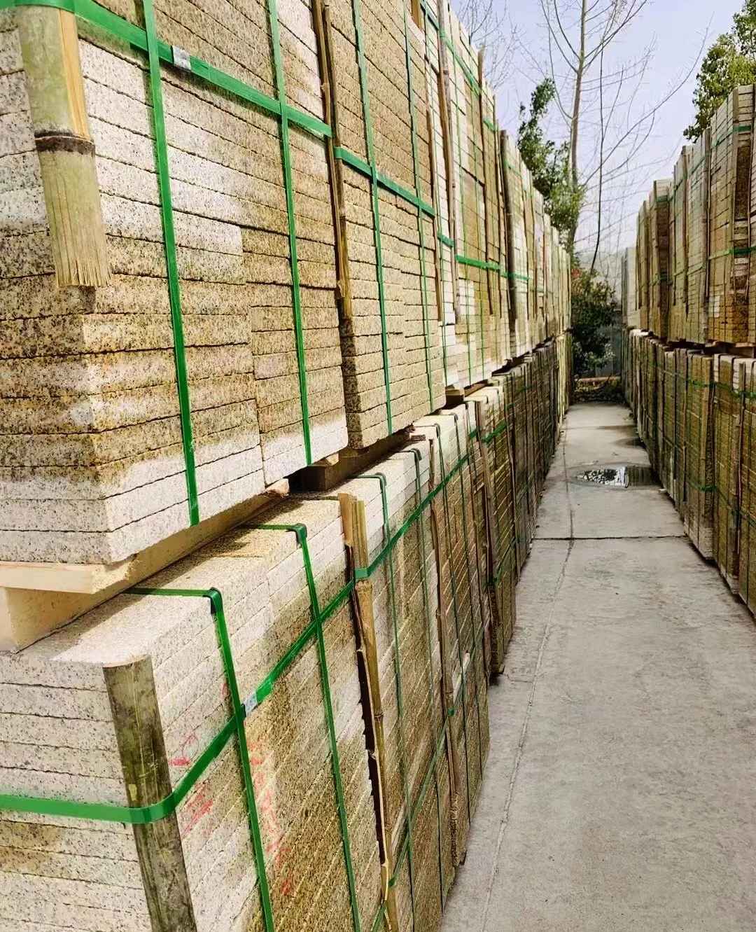 陕西 黄金麻花岗岩荔枝面地铺石