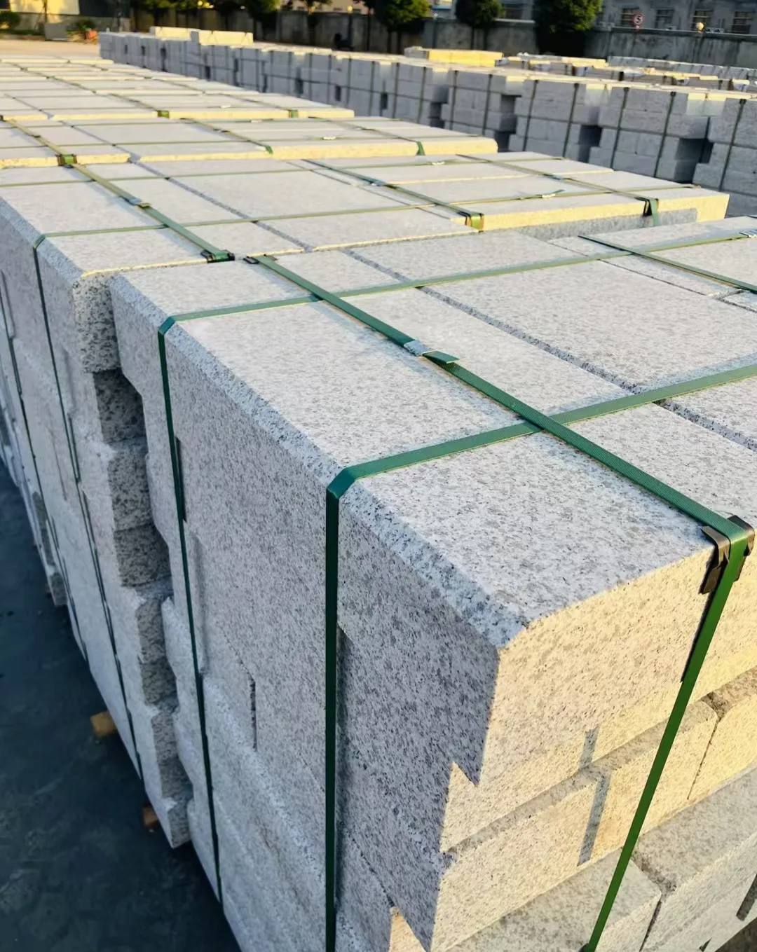 陕西 白麻花岗岩路沿石，马路牙子，路缘石，平石，立缘石等