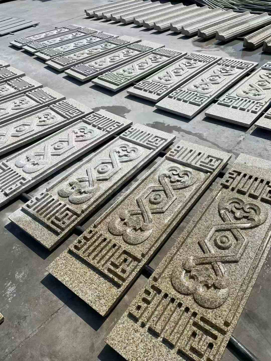 陕西 黄金麻花岗岩外墙雕刻板