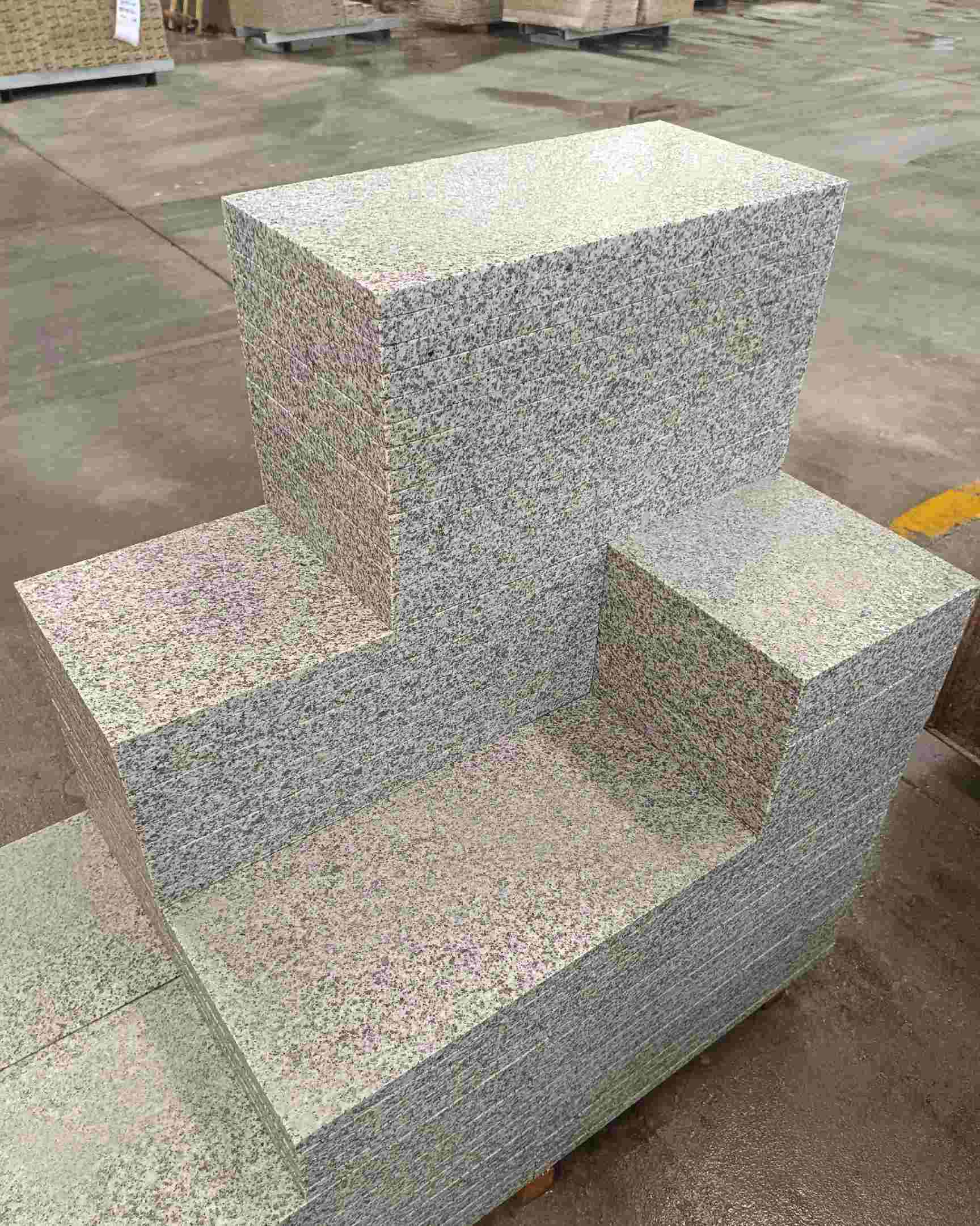 陕西 白麻花岗岩荔枝面地铺石