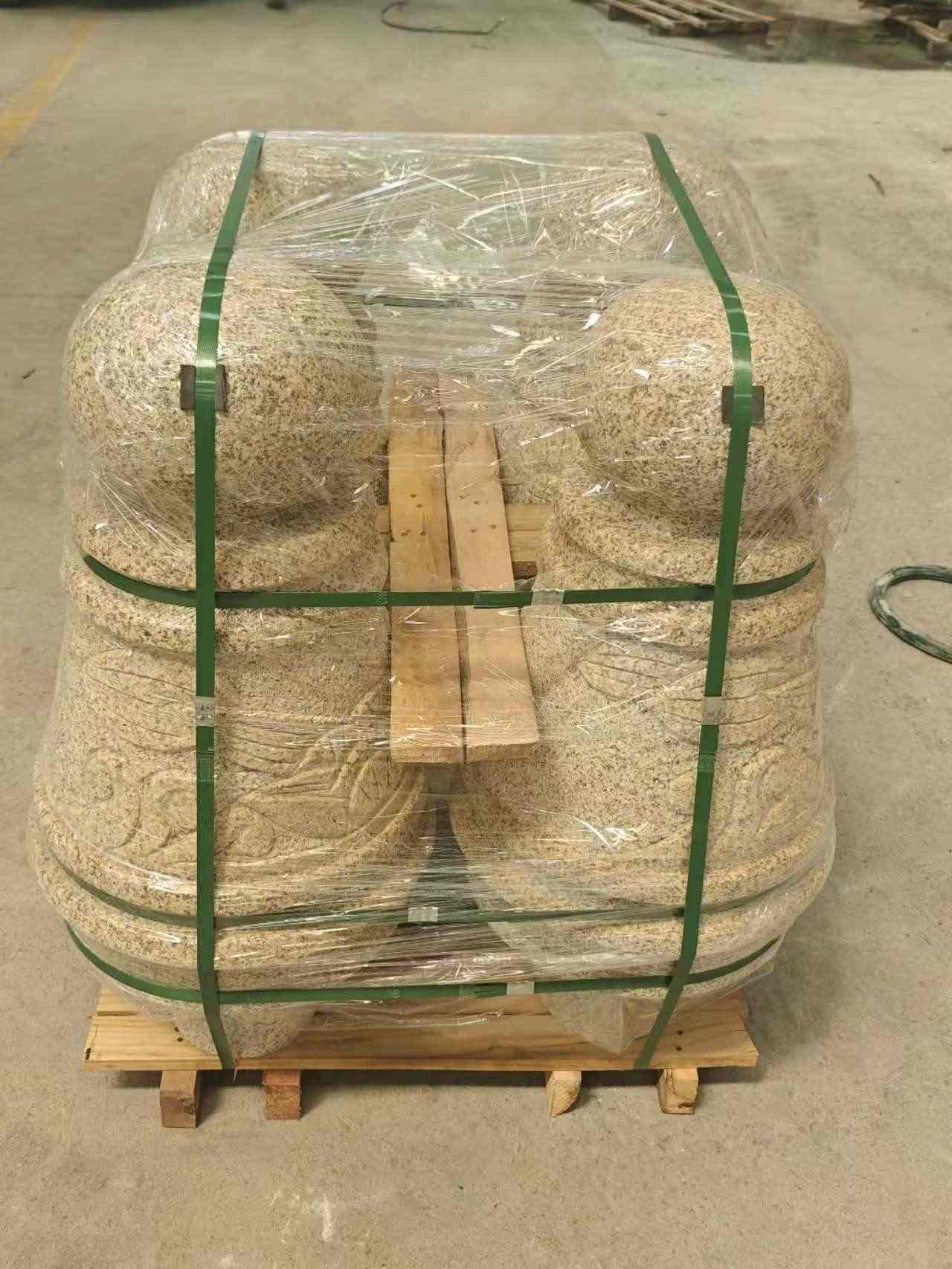 陕西 黄金麻异形定制雕花——棒棒糖挡车柱