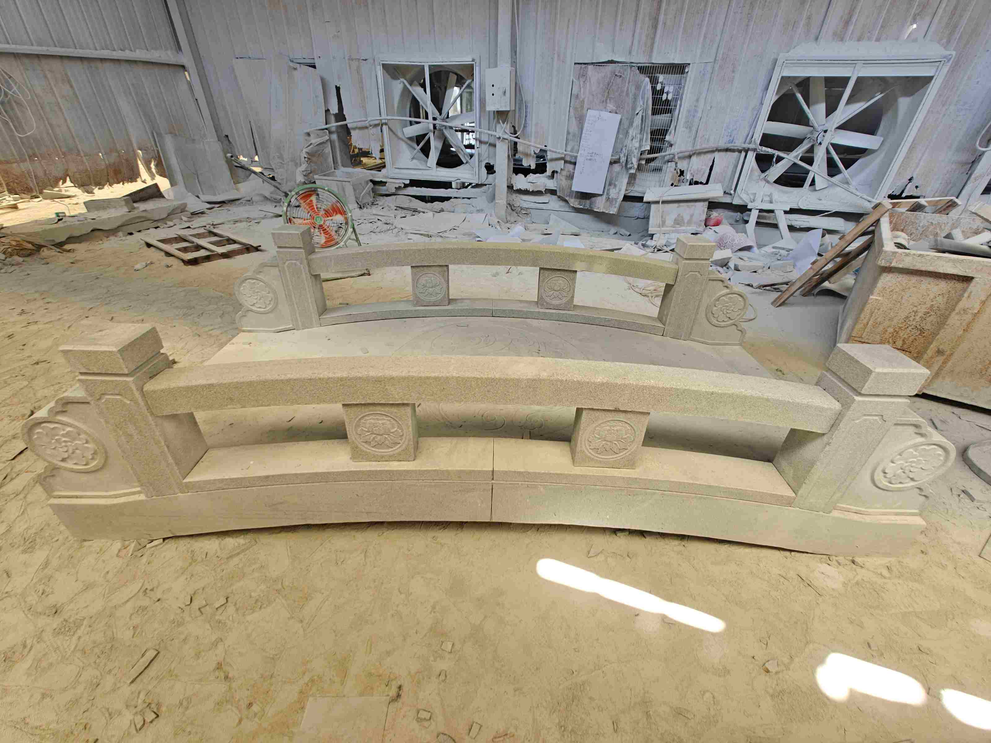 陕西 芝麻灰花岗岩异形加工-拱桥，石桥