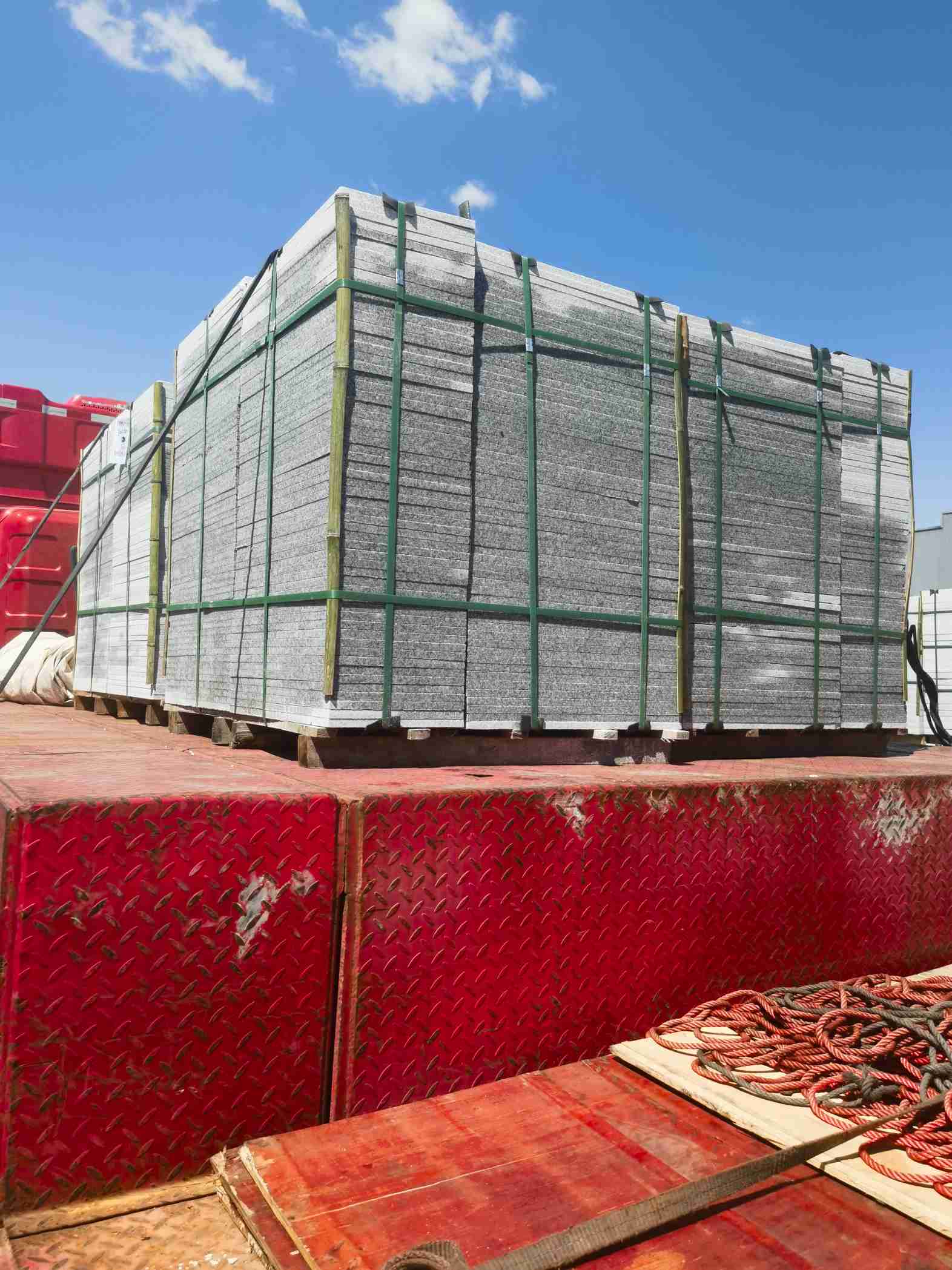 陕西 芝麻白火烧规格板地铺石300*600/600*600