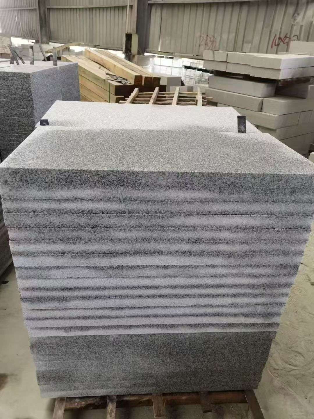 陕西 芝麻白5公分火烧地铺成品，900*400，规格可定制