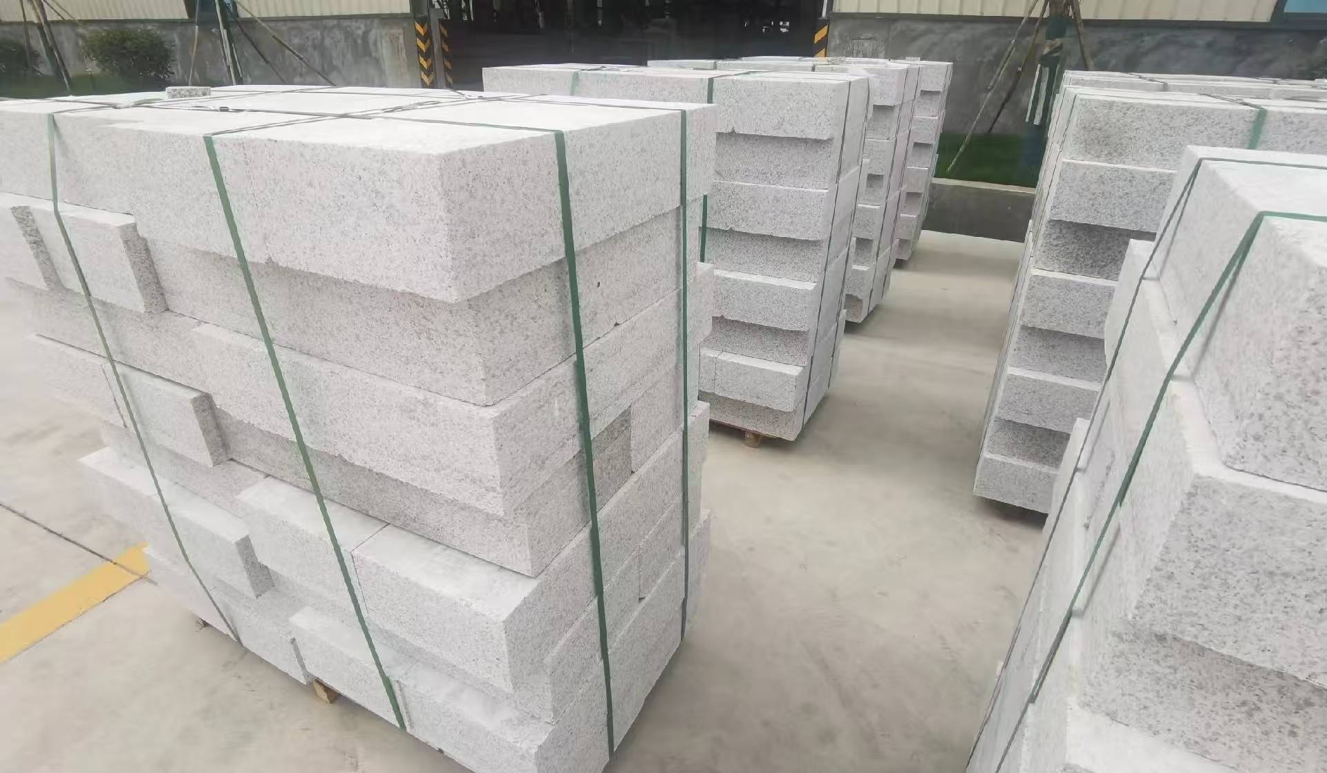 陕西 白麻花岗岩路沿石，立缘石，平缘石，路牙石，道牙石，马路牙子等