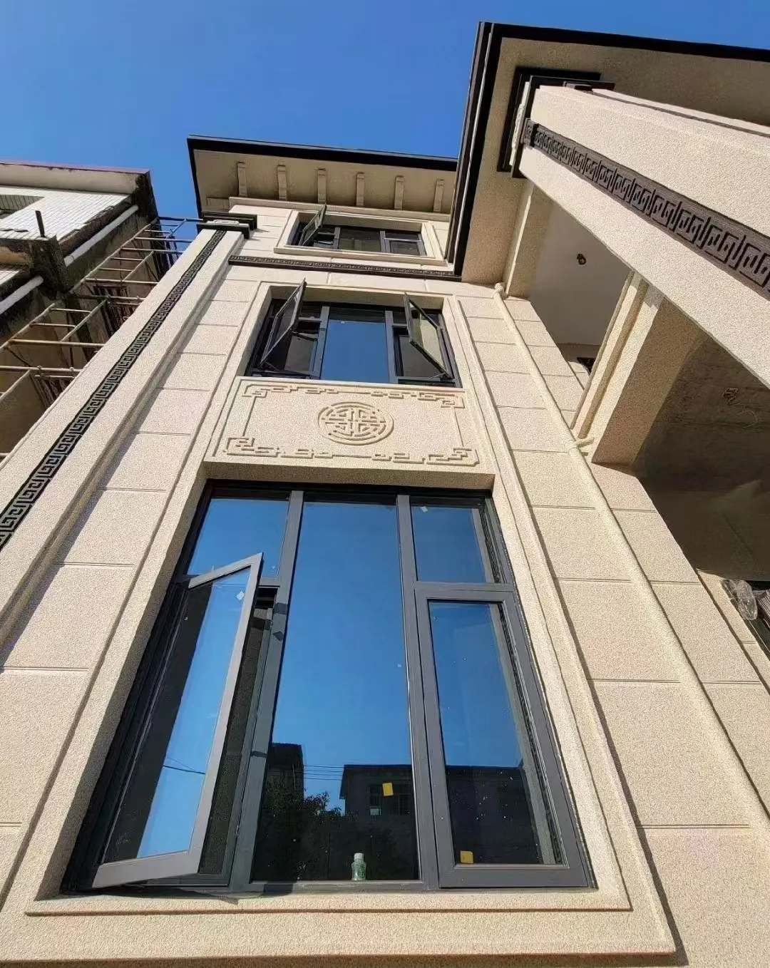 陕西 黄金麻荔枝面别墅外墙干挂效果展示